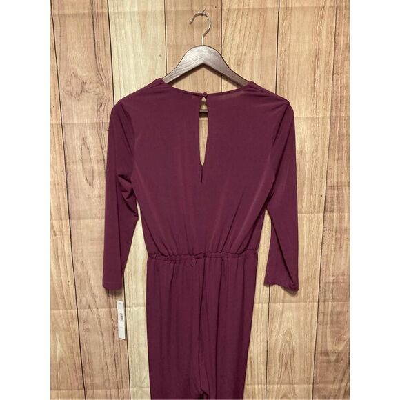 Maggy London small NWT Rayna Knit Jumpsuit Purple - Picture 9 of 9